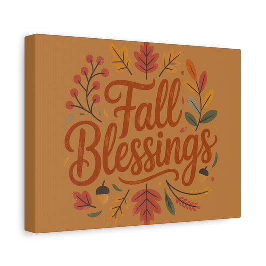 Fall Blessings Canvas Wall Art