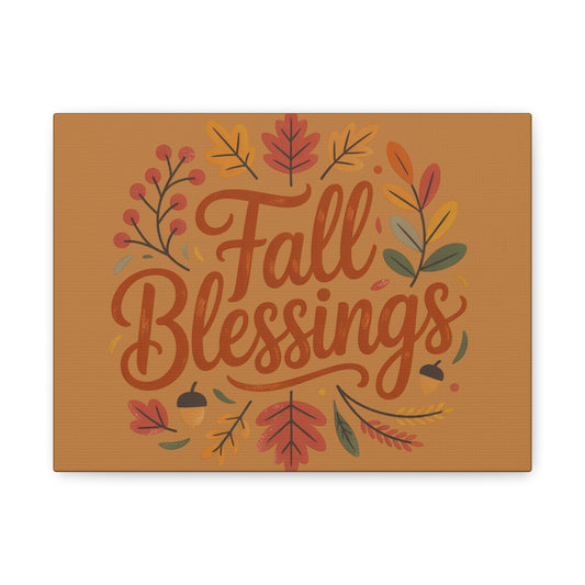 Fall Blessings Canvas Wall Art