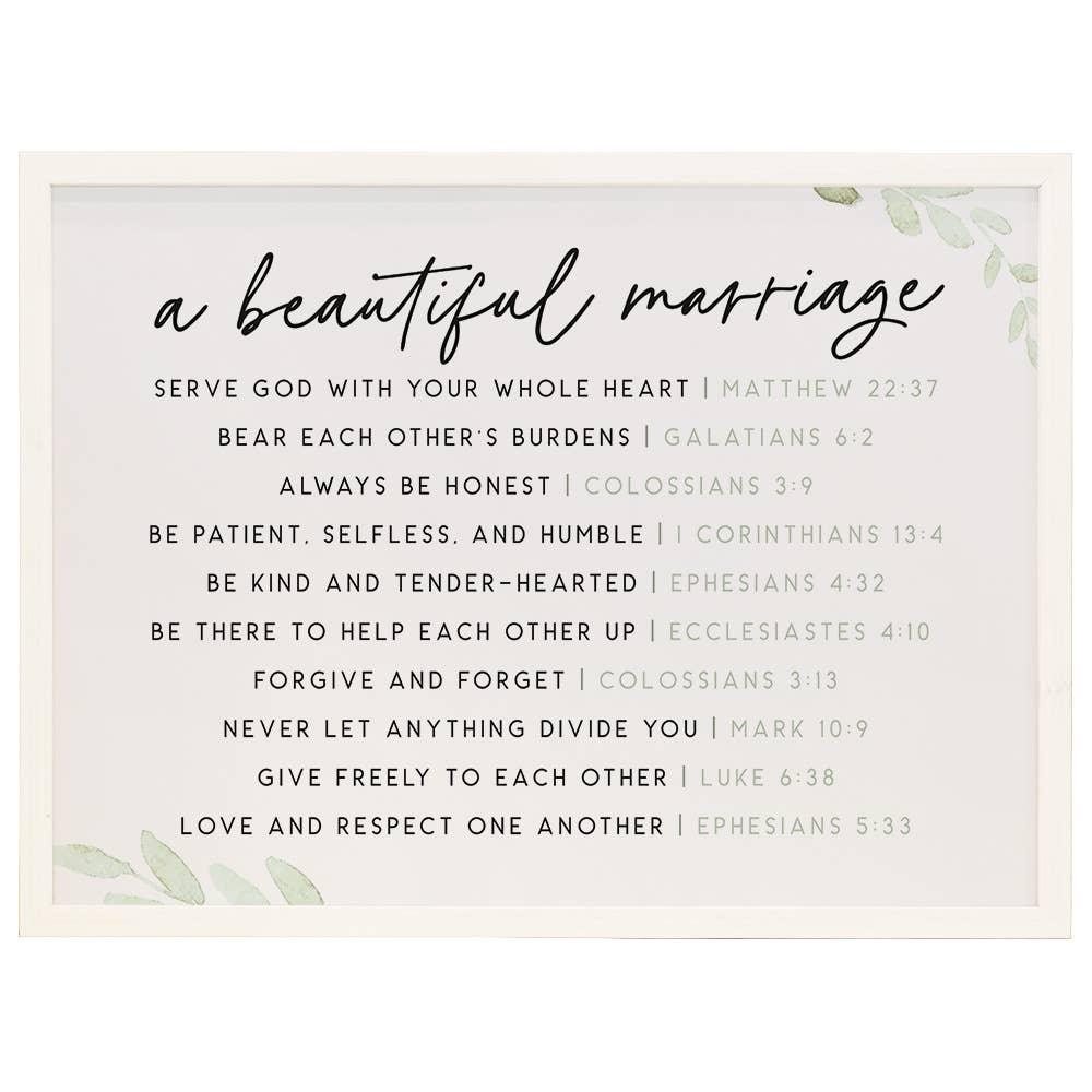 Beautiful Marriage - Thin Frame Rectangle - Faith Beyond Grace