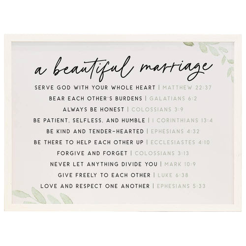 Beautiful Marriage - Thin Frame Rectangle - Faith Beyond Grace