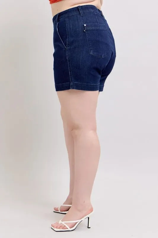 Judy Blue Plus Size High Waist Denim Shorts - Faith Beyond Grace