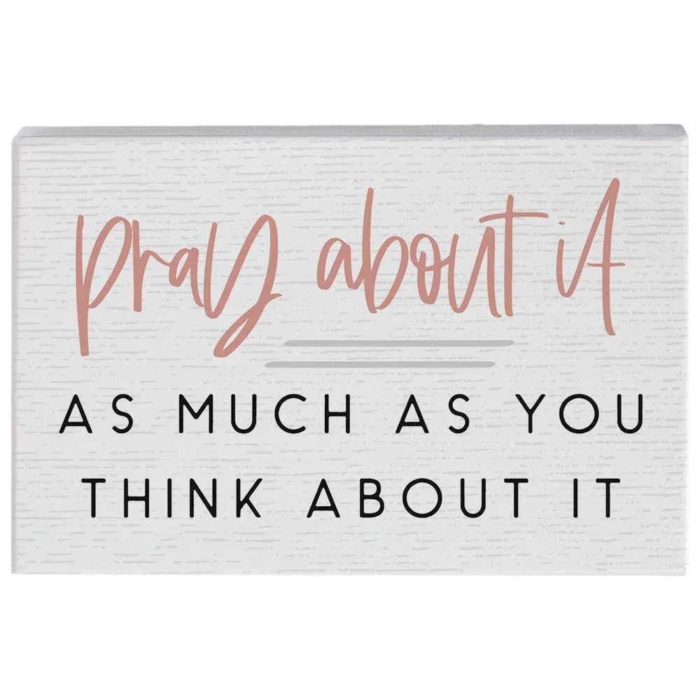Pray About It Small Talk Rectangle - Inspiring Conversations Await - Faith Beyond Grace