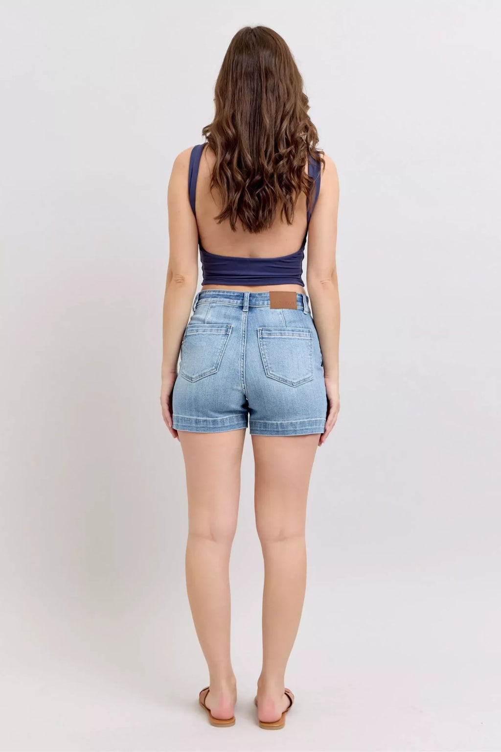 Judy Blue Mid Rise Denim Shorts - Faith Beyond Grace