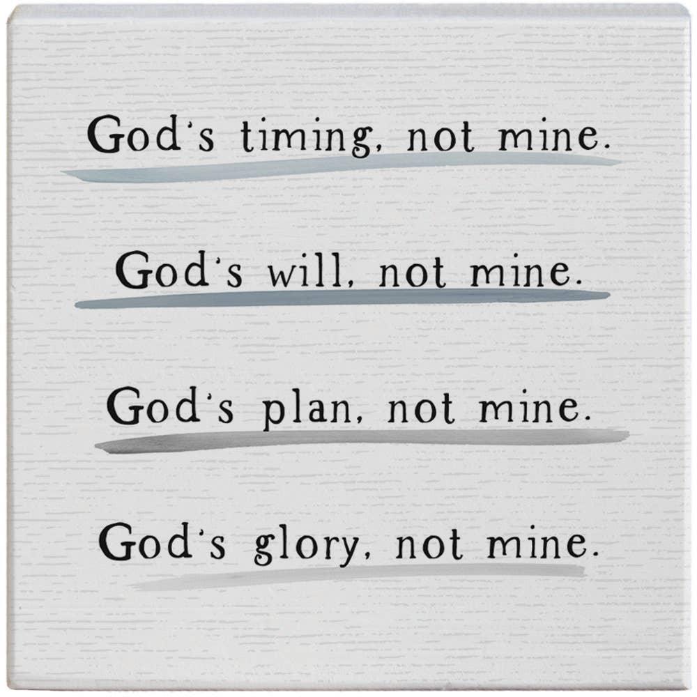 God's Not Mine Small Talk Square - Engage and Inspire Conversations - Faith Beyond Grace