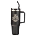 Tumbler w/straw SS Black Eph. 6:10
