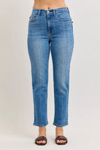 Judy Blue High-Waisted Straight-Leg Jeans - Faith Beyond Grace