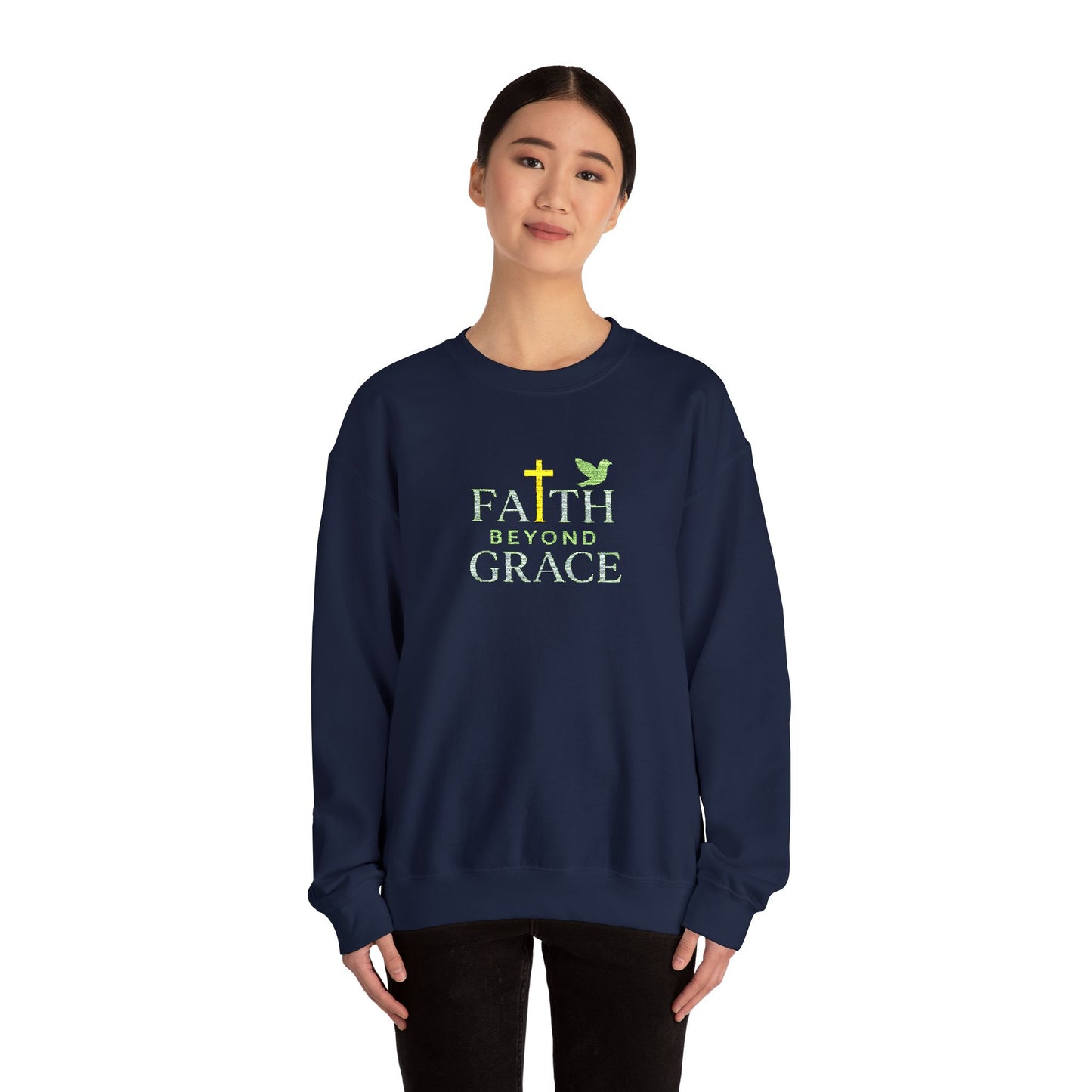 Inspirational Faith Crewneck Sweatshirt - Cozy Gift, Spiritual Apparel, Everyday Wear, Christian Clothing, Religious Gift