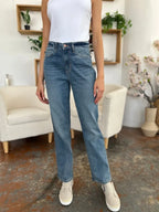 Judy Blue Full Size High Waist Straight Jeans - Faith Beyond Grace