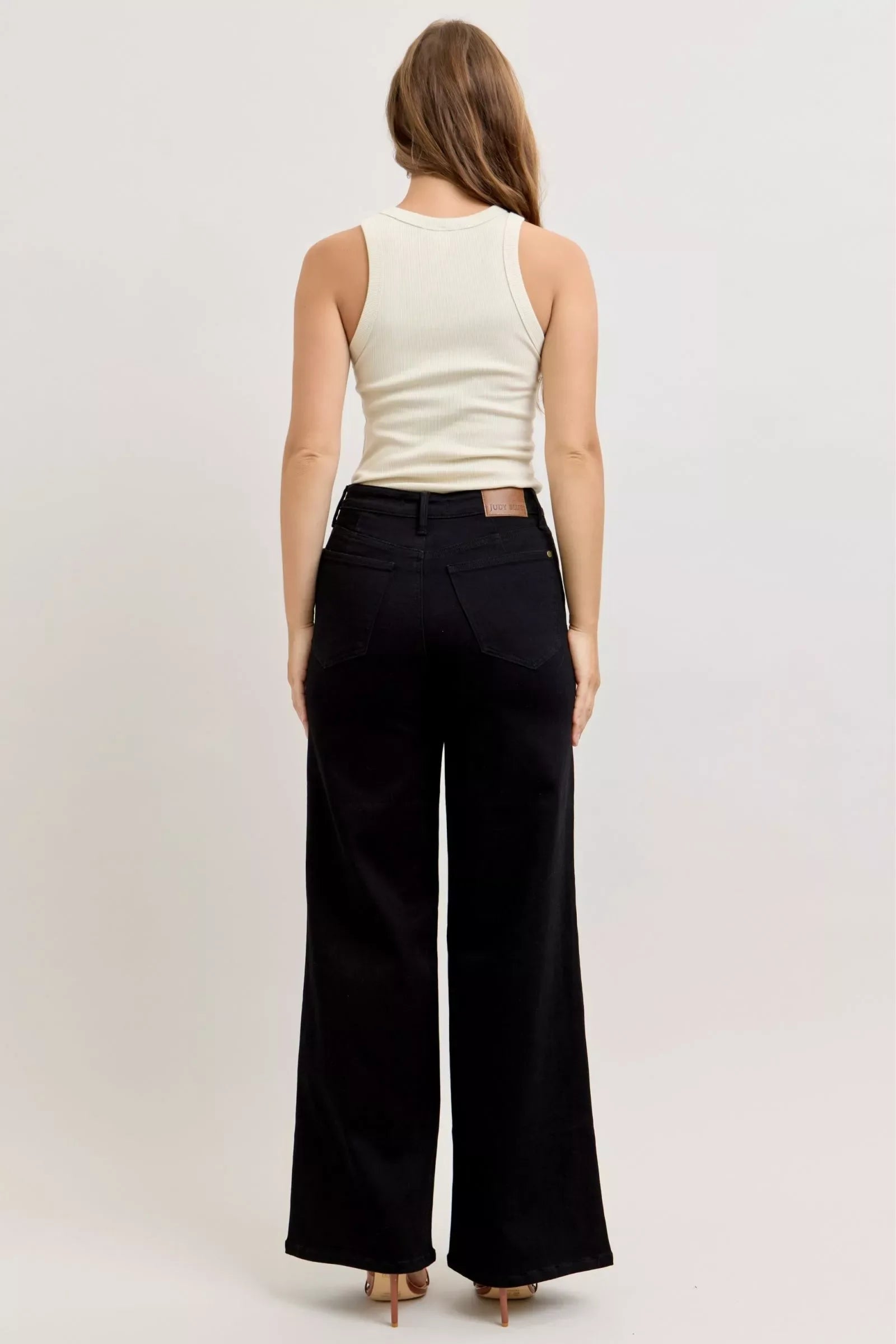 Judy Blue High-Waisted Wide Leg Jeans - Faith Beyond Grace
