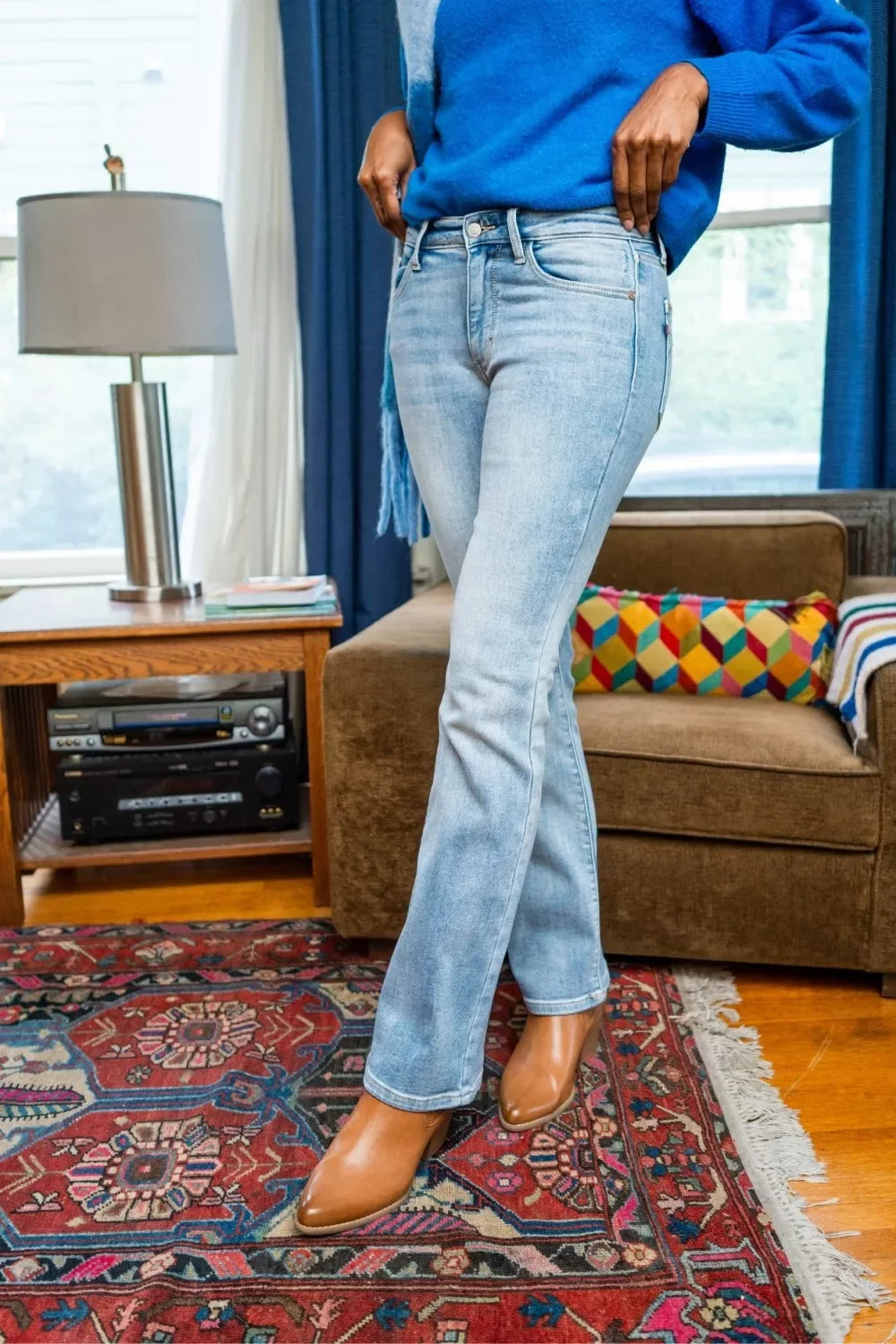 Judy Blue Mid Rise Thermal Bootcut Jeans - Faith Beyond Grace