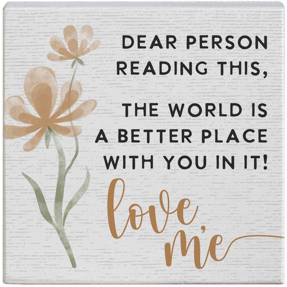 Dear Person Reading - Gift-A-Block - Faith Beyond Grace