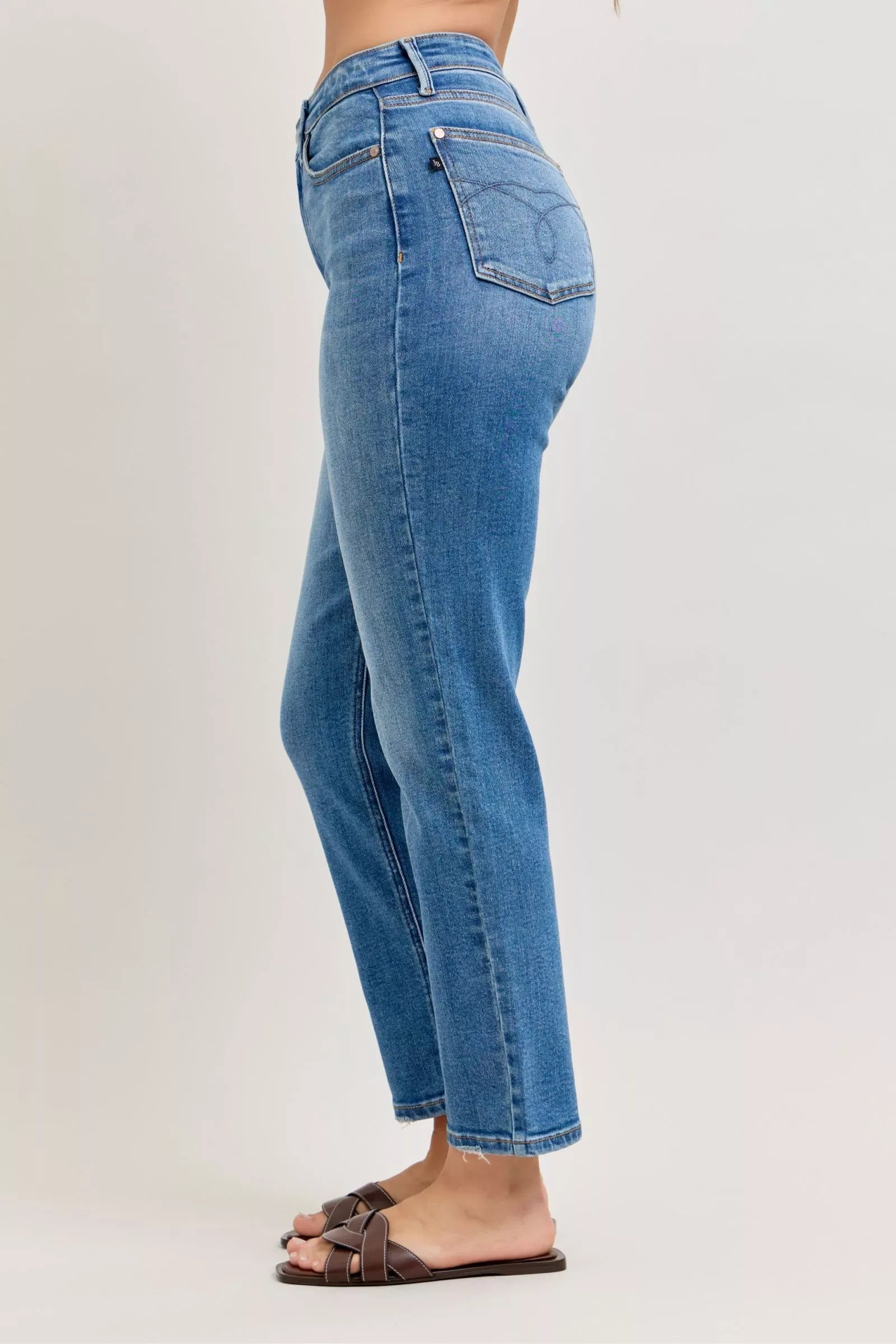 Judy Blue High-Waisted Straight-Leg Jeans - Faith Beyond Grace