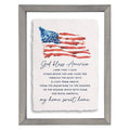 God Bless America Flag - Floating Art Rectangle - Faith Beyond Grace