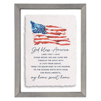 God Bless America Flag - Floating Art Rectangle - Faith Beyond Grace