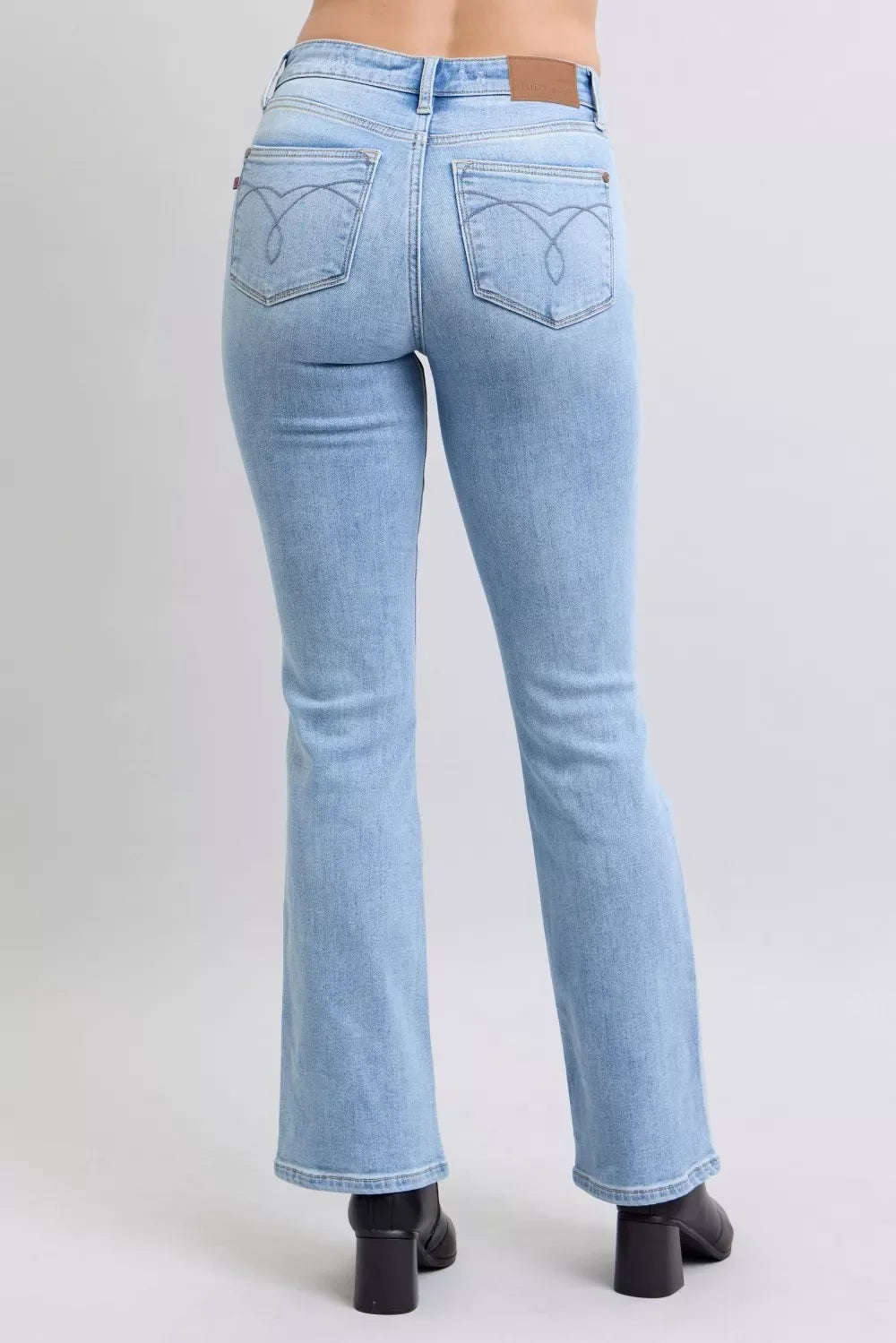 Judy Blue Mid Rise Thermal Bootcut Jeans - Faith Beyond Grace