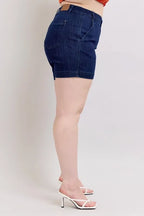 Judy Blue Plus Size High Waist Denim Shorts - Faith Beyond Grace