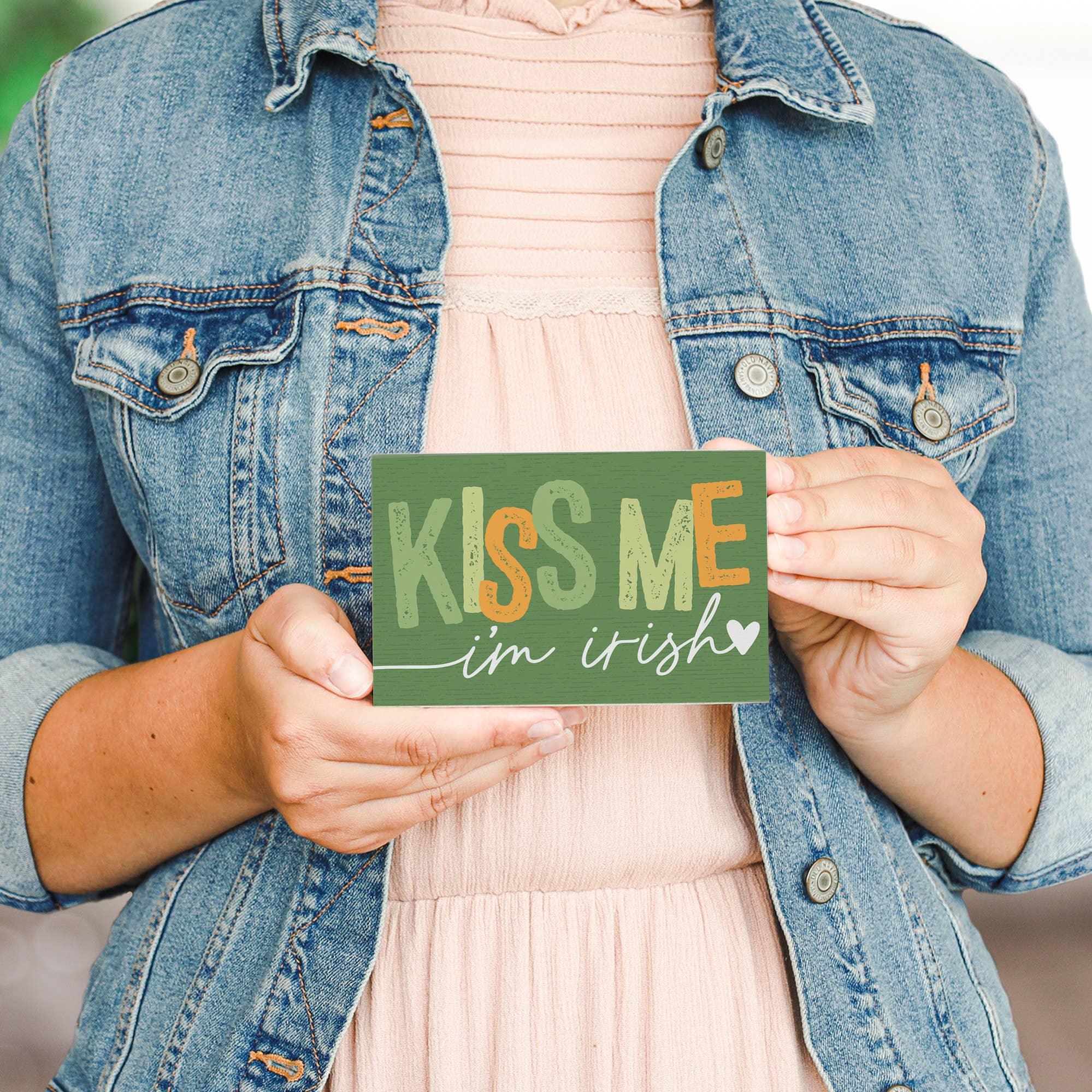 Kiss Me Irish - Small Talk Rectangle - Faith Beyond Grace