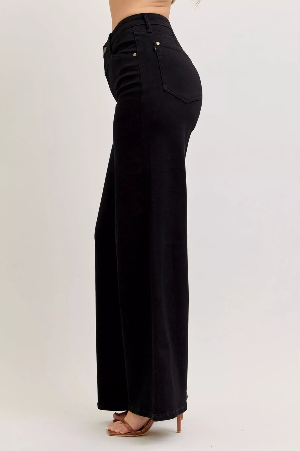 Judy Blue High-Waisted Wide Leg Jeans - Faith Beyond Grace