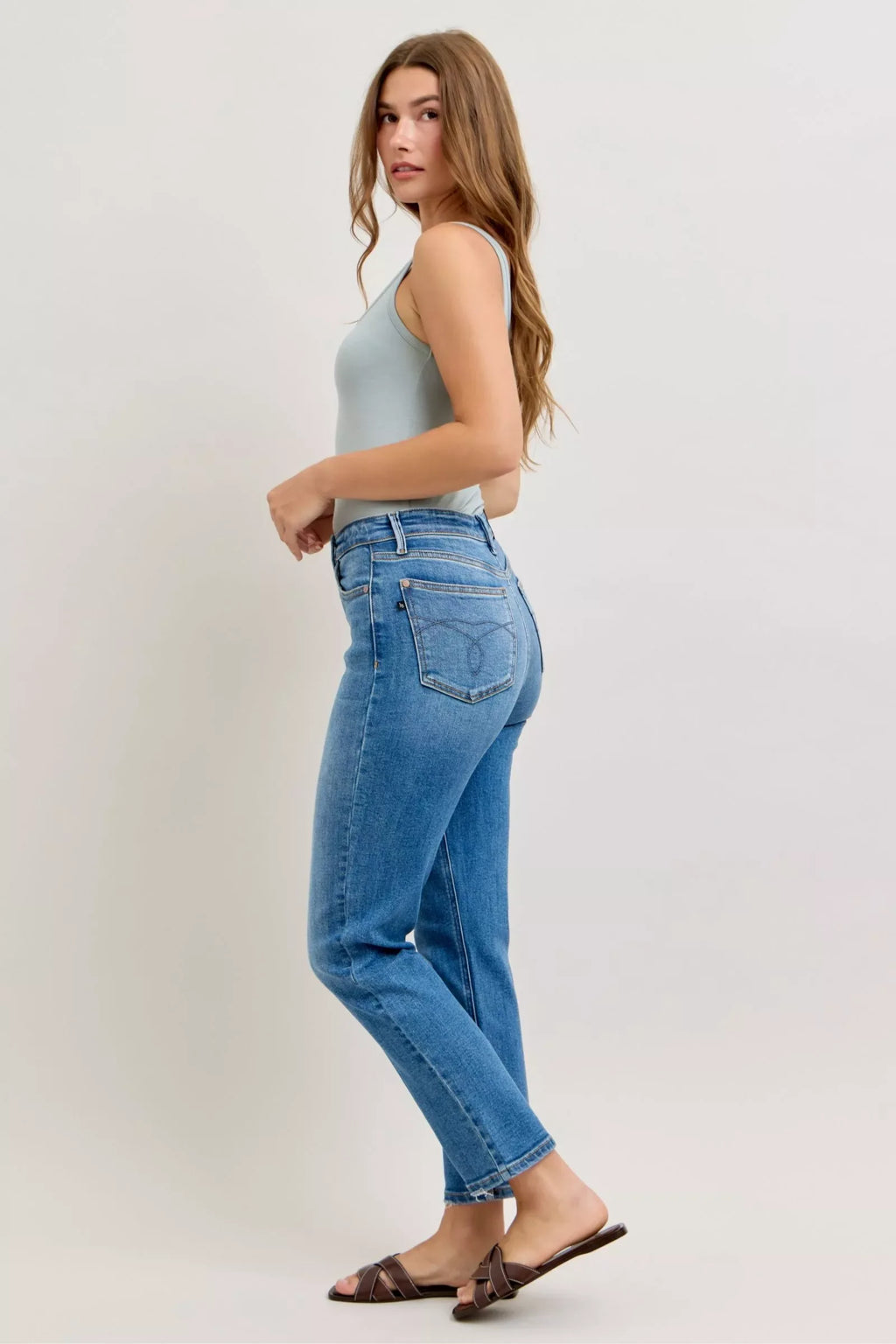 Judy Blue High-Waisted Straight-Leg Jeans - Faith Beyond Grace