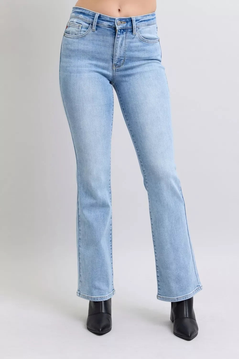 Judy Blue Mid Rise Thermal Bootcut Jeans - Faith Beyond Grace