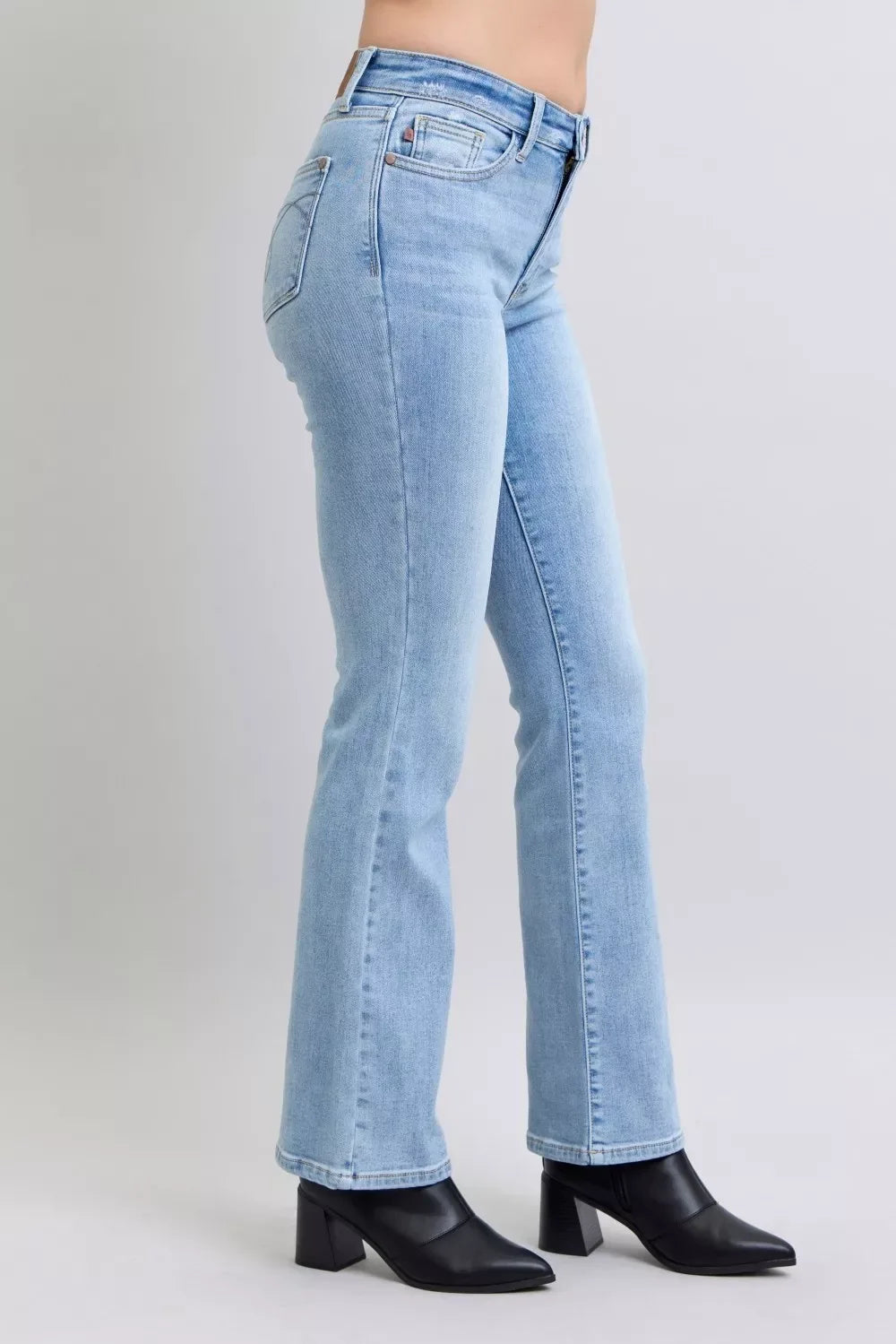 Judy Blue Mid Rise Thermal Bootcut Jeans - Faith Beyond Grace