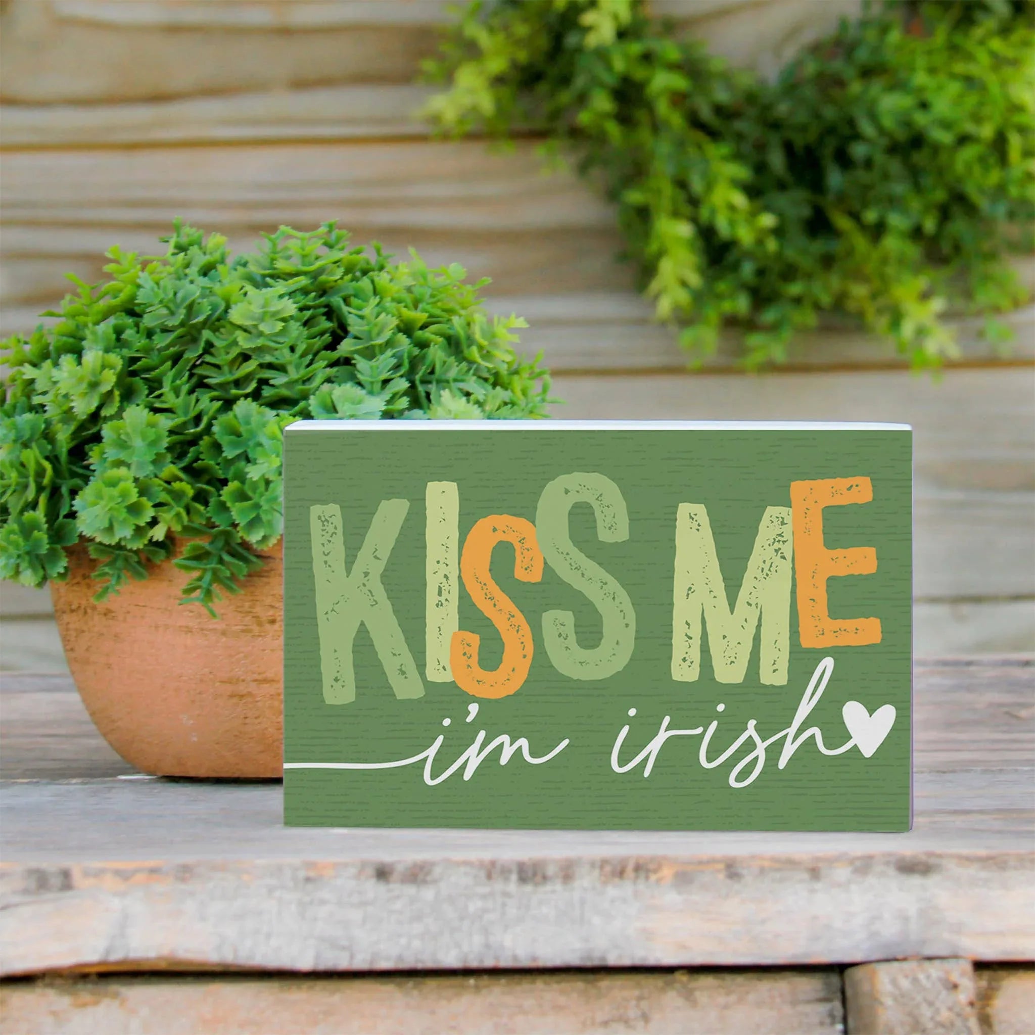 Kiss Me Irish - Small Talk Rectangle - Faith Beyond Grace
