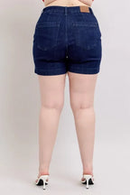 Judy Blue Plus Size High Waist Denim Shorts - Faith Beyond Grace